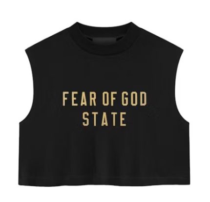 Essentials Womens Tri-Blend Cropped Muscle Tee